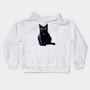 MY BLACK CAT RULE Kids Hoodie